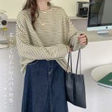 ボーダーカットソー ボーダー ロングTシャツ | karei | 詳細画像12