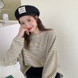 ボーダーカットソー ボーダー ロングTシャツ | karei | 詳細画像13