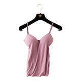 パープル | パッド付き キャミソール カップ付 | karei