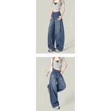 カーブデニムパンツ 脚長効果あり ウエストデニム | karei | 詳細画像3