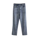 ブルー | デニムパンツ レディース バックスリット | karei