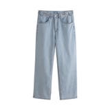 サックス | デニムパンツ レディース イージパンツ | karei