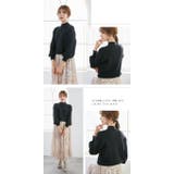 パールつきボトルネックニット ボリュームスリーブ | karei | 詳細画像17 