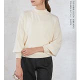 パールつきボトルネックニット ボリュームスリーブ | karei | 詳細画像20 