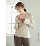 フレアスリーブニット バイカラーパイピング | karei | 詳細画像11 