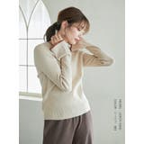 フレアスリーブニット バイカラーパイピング | karei | 詳細画像12 