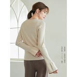 フレアスリーブニット バイカラーパイピング | karei | 詳細画像13 