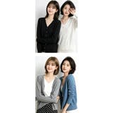 カシミヤ風タッチ カーディガン レディース | karei | 詳細画像9 