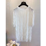 揺れるフリルTシャツ トップス レディース | karei | 詳細画像12