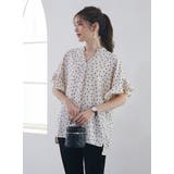 スキッパードットブラウス フリルブラウス | karei | 詳細画像10 