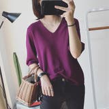 ニット カットソー Vネック | karei | 詳細画像7 