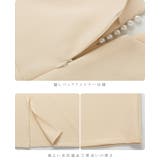 パールボタンワンピース ノースリーブ ワンピース 結婚式 パーティ ミモレ丈 | karei | 詳細画像14
