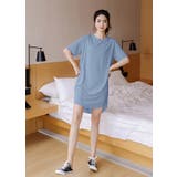 オーバーサイズカットソー ルームウェア レディース カラフル ビッグTシャツ  | karei | 詳細画像36 