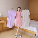 オーバーサイズカットソー ルームウェア レディース カラフル ビッグTシャツ  | karei | 詳細画像4 