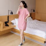 オーバーサイズカットソー ルームウェア レディース カラフル ビッグTシャツ  | karei | 詳細画像9 