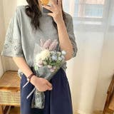 袖刺繍レース カットソー レディース | karei | 詳細画像17