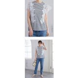 花レース袖 Tシャツ トップス | karei | 詳細画像24