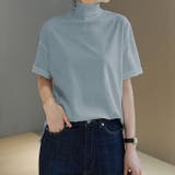 さらっと心地いい。綿100%ベーシックTシャツ 半袖 ハイネック | karei | 詳細画像18