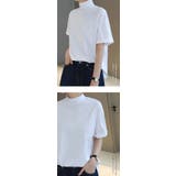 さらっと心地いい。綿100%ベーシックTシャツ 半袖 ハイネック | karei | 詳細画像19