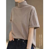 さらっと心地いい。綿100%ベーシックTシャツ 半袖 ハイネック | karei | 詳細画像25