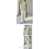 ワッフルカットソー Tシャツ 半袖 | karei | 詳細画像19