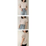 綿100％ 袖フリルTシャツ カットソー | karei | 詳細画像15 