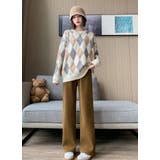 あったかジャガードカジュアルパンツ | karei | 詳細画像21