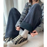 あったかジャガードカジュアルパンツ | karei | 詳細画像24