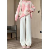 あったかジャガードカジュアルパンツ | karei | 詳細画像9