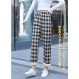 裏起毛チェック柄ワイドパンツ | karei | 詳細画像12