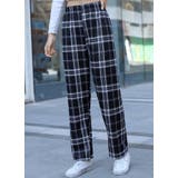 裏起毛チェック柄ワイドパンツ | karei | 詳細画像6