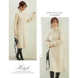 ケーブル編みニットワンピース レディース ニットワンピース ニットチュニック | karei | 詳細画像6