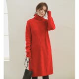 ケーブル編みニットワンピース レディース ニットワンピース ニットチュニック | karei | 詳細画像9