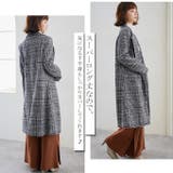 ロングコート チェックコート グレンチェック | karei | 詳細画像10