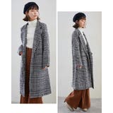 ロングコート チェックコート グレンチェック | karei | 詳細画像4