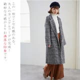 ロングコート チェックコート グレンチェック | karei | 詳細画像6