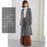 ロングコート チェックコート グレンチェック | karei | 詳細画像8