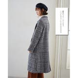 ロングコート チェックコート グレンチェック | karei | 詳細画像9