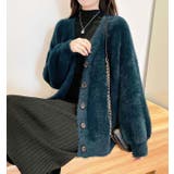 シャギーニットカーディガン | karei | 詳細画像9 