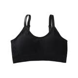 ブラック | ブラトップ レディース 手模様パット付 | karei