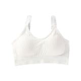 ホワイト | ブラトップ レディース 手模様パット付 | karei