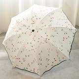 濡れると花びらの模様が浮き出る！折りたたみ傘 UV カット | karei | 詳細画像4 