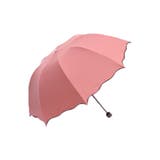 無地タイプ/ピンク | 濡れると花びらの模様が浮き出る！折りたたみ傘 UV カット | karei