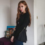 サイドのシフォンでフェミニンルックに仕上がるサイドZIP付きシフォンポイント長袖… | KawaiCat | 詳細画像3