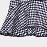 【sk10520】千鳥チェック柄デザインがキュートなフレアデザイン♪ヒップライン… | KawaiCat | 詳細画像9 