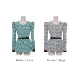 【C style】【ts10556】配色がポイントとなりスリムラインをアピールし… | KawaiCat | 詳細画像7 