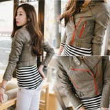 【C style】【jk10796】 ZIPラインのカラー配色でインパクトを与え… | KawaiCat | 詳細画像2