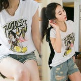 ユニークなイラストとレース切り替えのカジュアルながらもセクシーなアイテム | KawaiCat | 詳細画像2