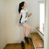 ユニークなイラストとレース切り替えのカジュアルながらもセクシーなアイテム | KawaiCat | 詳細画像5