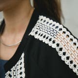 刺繍レースで上品なスタイリングに 刺繍レースボタンレスカーディガン | KawaiCat | 詳細画像8
